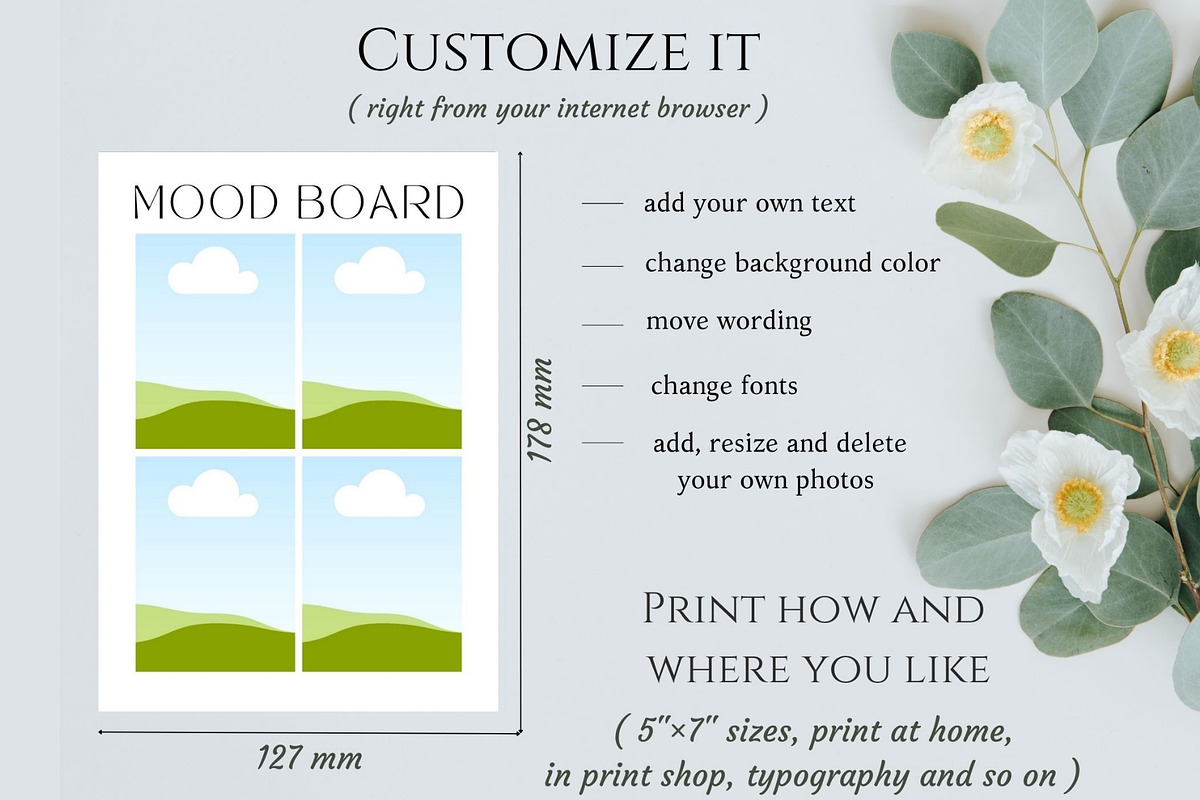 Dresscode card, Wedding mood board, a Card Template by EvaTemplates (Photo 8 of 8)