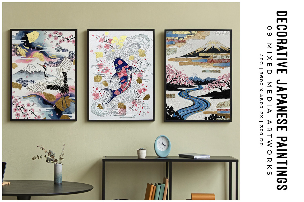 Decorative Japanese Paintings, a Decorative Illustration by Digital Art Creations (Photo 5 of 7)