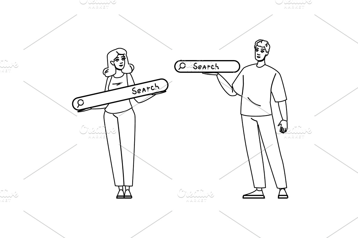personal user intent vector, a Technology Illustration by pikepicture