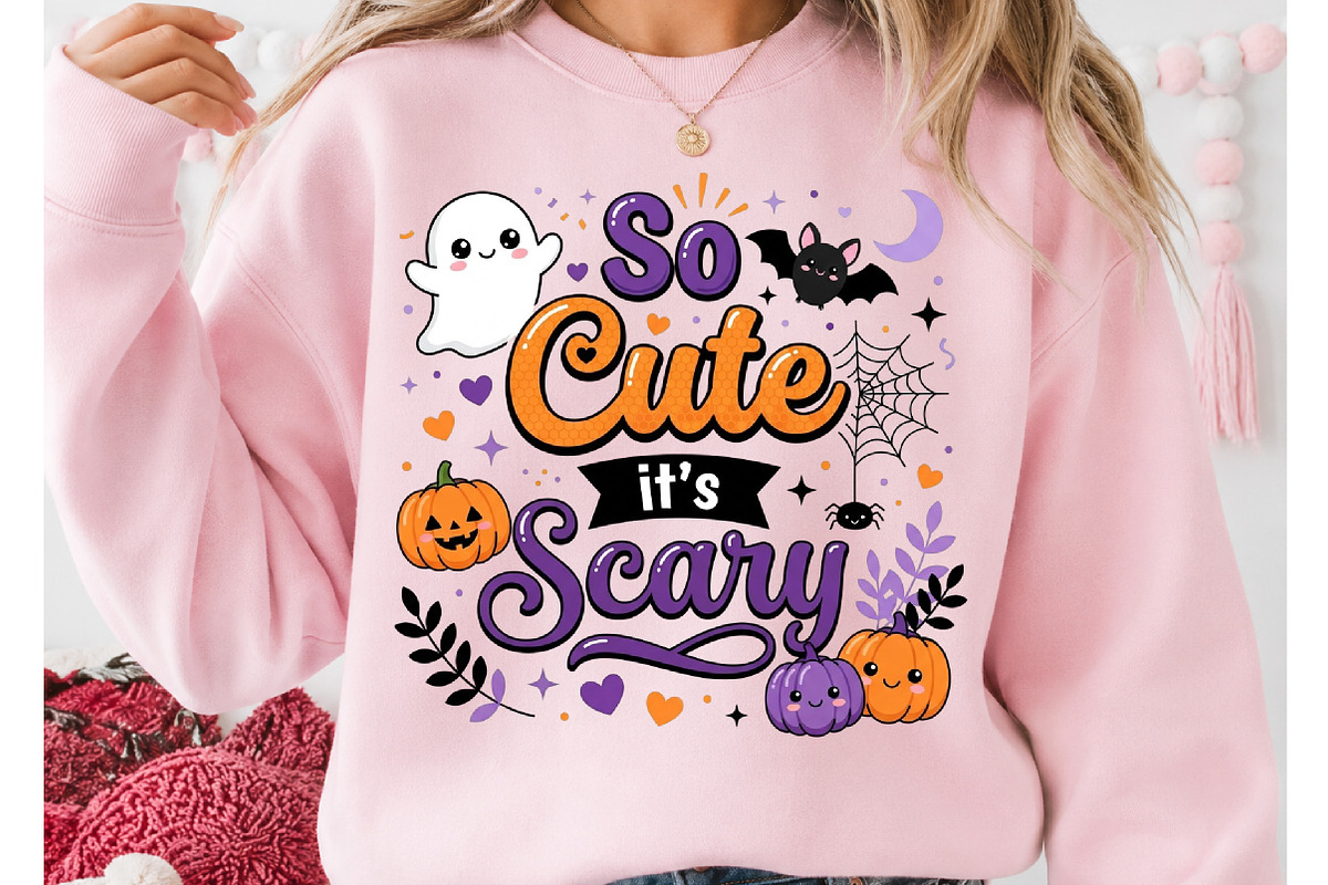 So Cute Its Scary Halloween PNG, a Seasonal Illustration by DreamCafeArt (Photo 2 of 7)
