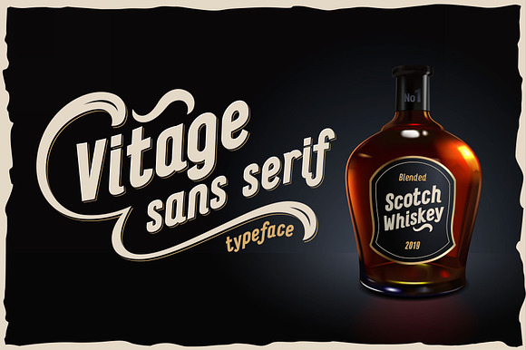 Vitage - elegant sans serif OTF font preview 7