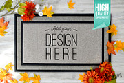 Sublimation Doormat Mockup - Fall, a Product Mockup by Simply Mockups (Thumbnail 1 of 2)