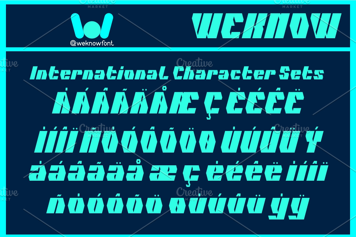 Cybernetic Man font, a Font by weknow (Photo 8 of 8)