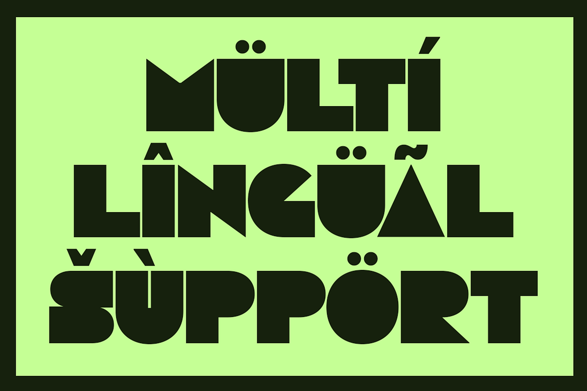 Nobu - Bold Block Display Logo Font, a Sans Serif Font by Pekotype (Photo 5 of 15)