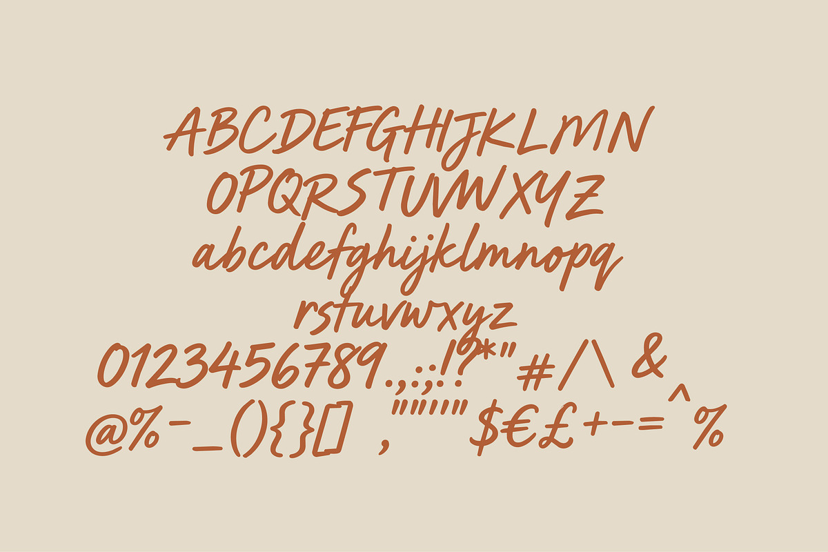 Morrow Handwritten Script Font, a Script Font by kavoon (Photo 9 of 10)