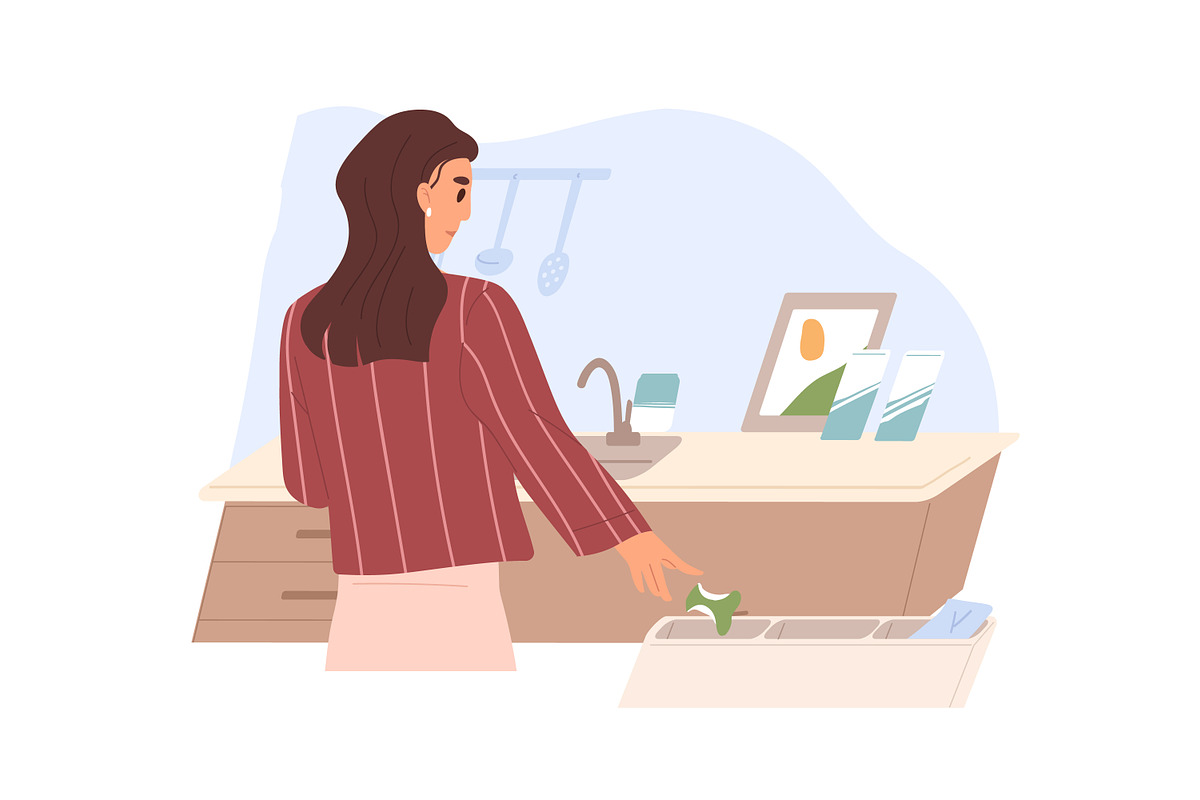 Conscious consumption concept set, a Person Illustration by Good Studio (Photo 7 of 8)
