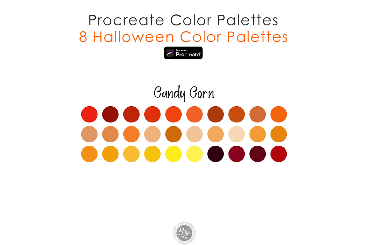 Halloween Procreate Color Palette