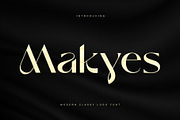 Makyes - Modern Classy Logo Font, a Serif Font by Sealoung (Thumbnail 1 of 11)