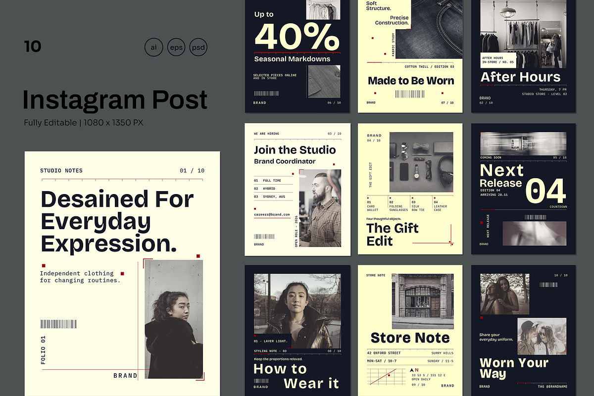 Artbook Retail System Templates, a Social Media Template by Pitchlook.Studio (Photo 1 of 3)