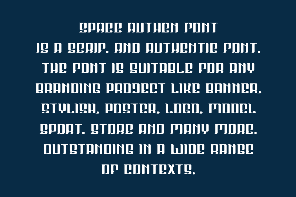 Space Authen - Serif Font, a Serif Font by QR Design Studio (Photo 5 of 7)