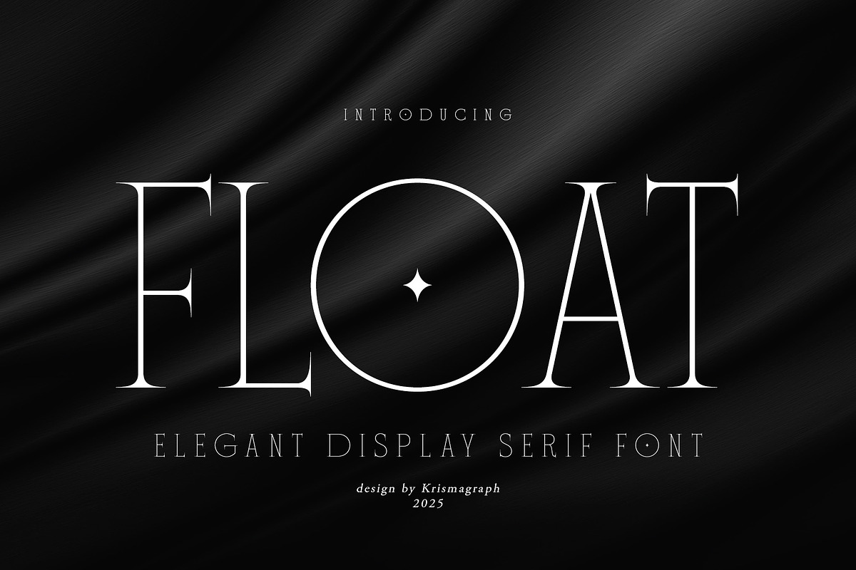 Float – Elegant Display Serif, a Serif Font by Krismagraph (Photo 1 of 12)