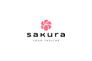 Sakura icon template illustration, a Branding & Logo Template by Dyn Studio (Thumbnail 1 of 2)