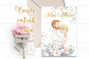 Couple portrait creator bundle, an Illustration by RivusArt (Thumbnail 2 of 8)