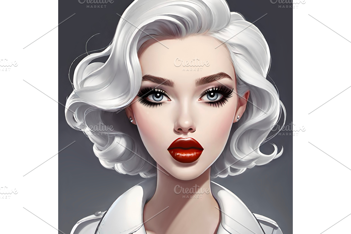 Beautiful bright girls portrait, a Person Illustration by MarisoArt (Photo 10 of 13)
