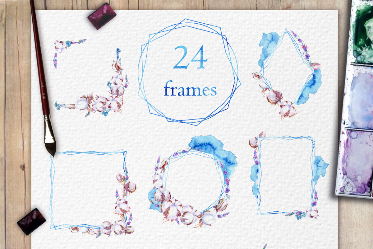Lavender and cotton watercolor set, a Decorative Illustration by artabramova (Photo 5 of 10)