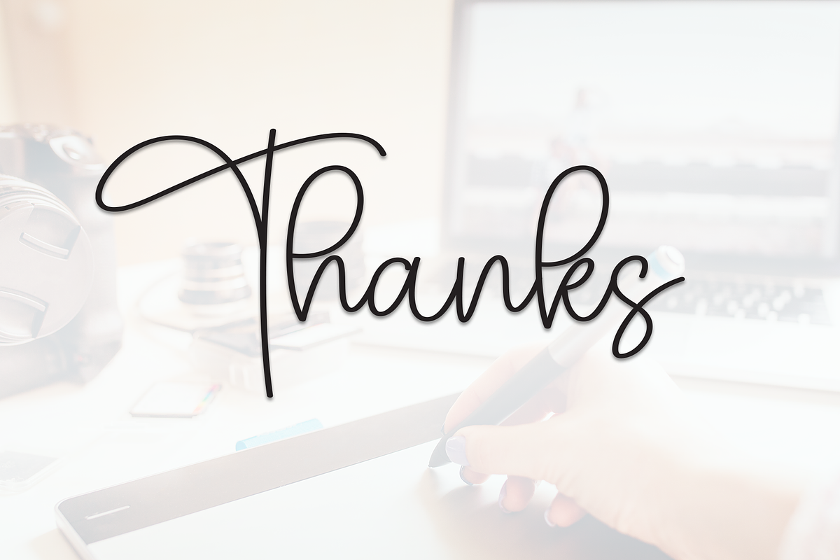 Calina Signature | Script Font, a Handwritten Font by Scratchones (Photo 8 of 8)