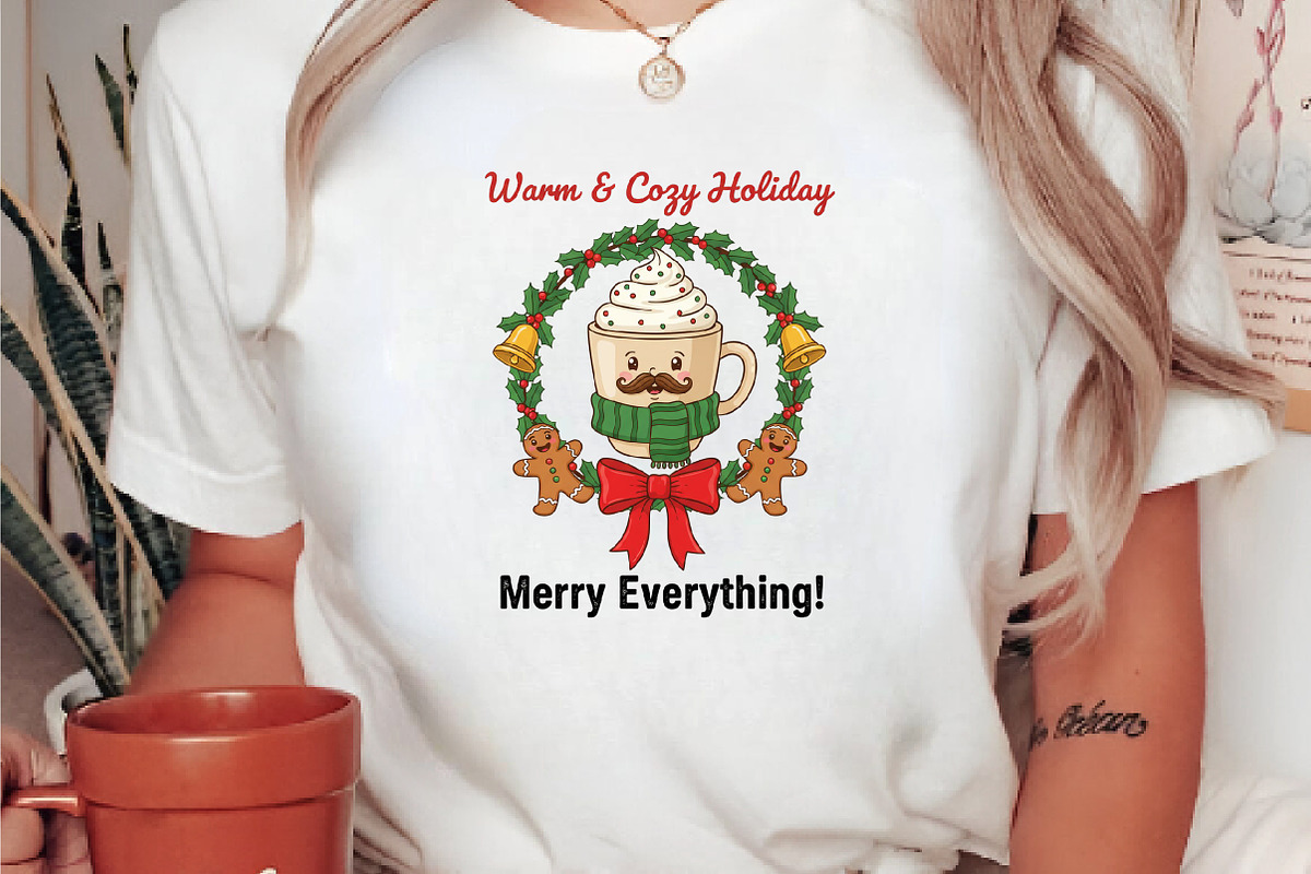 Warm & Cozy Holiday, Retro Christmas, an Illustration by DreamArtGraphic (Photo 4 of 5)