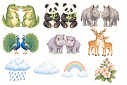 Noah’s Ark Clipart Bundle, an Animal Illustration by Villa 11 Estudio (Thumbnail 5 of 8)