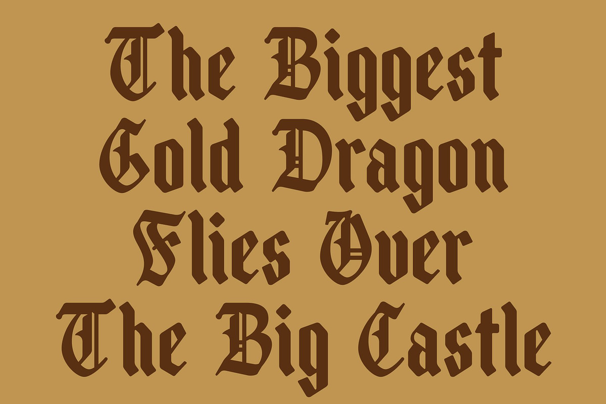 CS Halstein – Blackletter Font, a Blackletter Font by Craft Supply Co. (Photo 6 of 8)