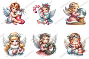 Cute Christmas Baby Angel Clipart, an Illustration by designcity5 (Thumbnail 3 of 5)