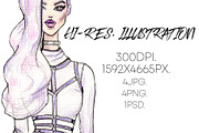 Fashion Girls, a Decorative Illustration by zaksheuskaya (Thumbnail 2 of 5)