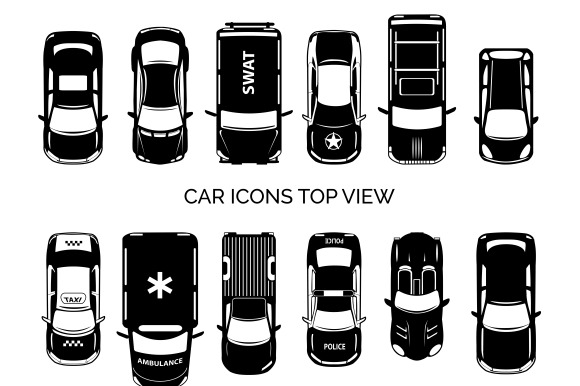 Car Icons Top View