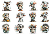Whimsical Spring Animals Clipart, an Illustration by Dream Creation (Thumbnail 3 of 6)