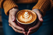 hands holding a cup coffee, a Food & Drink Photo by LOGOCREATIVE (Thumbnail 2 of 2)