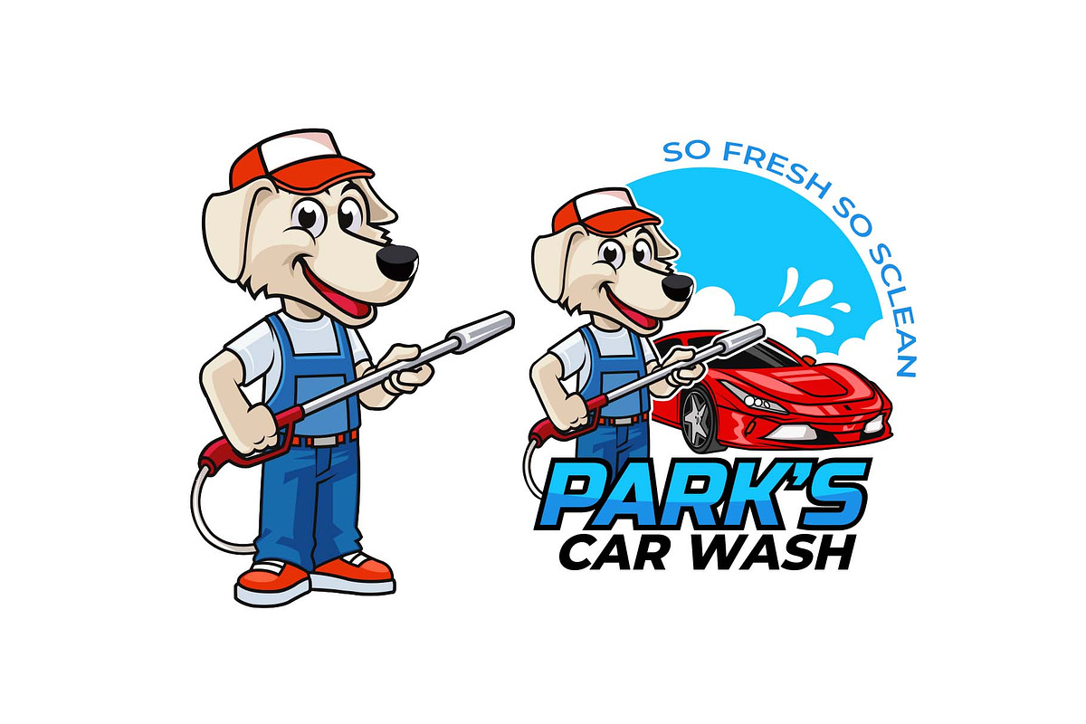 Dog Car Wash Logo Icon, a Branding & Logo Template by Silpin