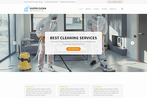 SuperClean - Cleaning HTML Template