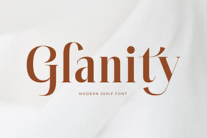 Glanity Modern Serif Font