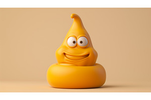 A Playful, Smiling Yellow Character