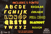Wolf Manchu - Layered Horror Font, a Font by Remedy667 (Thumbnail 6 of 7)