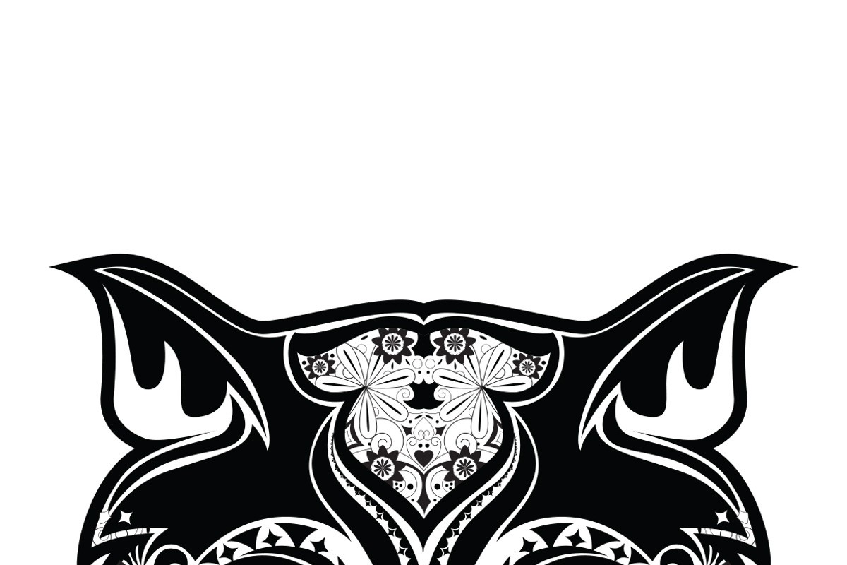 Cat Mask, a Decorative Illustration by MISS CHATZ (Photo 3 of 3)