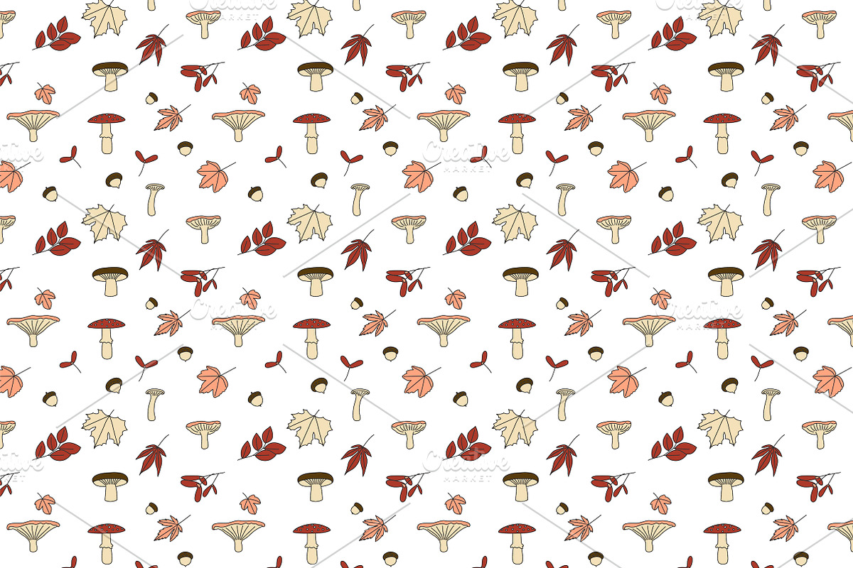 Hand-Drawn Seasonal Patterns Set, a Pattern Graphic by Lyolya Profitrolya