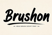 Brushon, a Script Font by Wow Magic (Thumbnail 1 of 4)