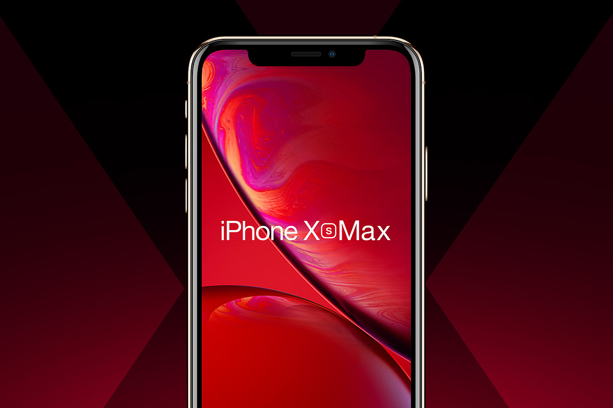 iPhone XS & XS Max & XR Mockups, an iPhone Mockup by Big Zone Studio (Photo 1 of 5)