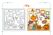 Cute Spooky Bold and Easy Coloring, a Seasonal Illustration by Coco Bloom (Thumbnail 4 of 7)