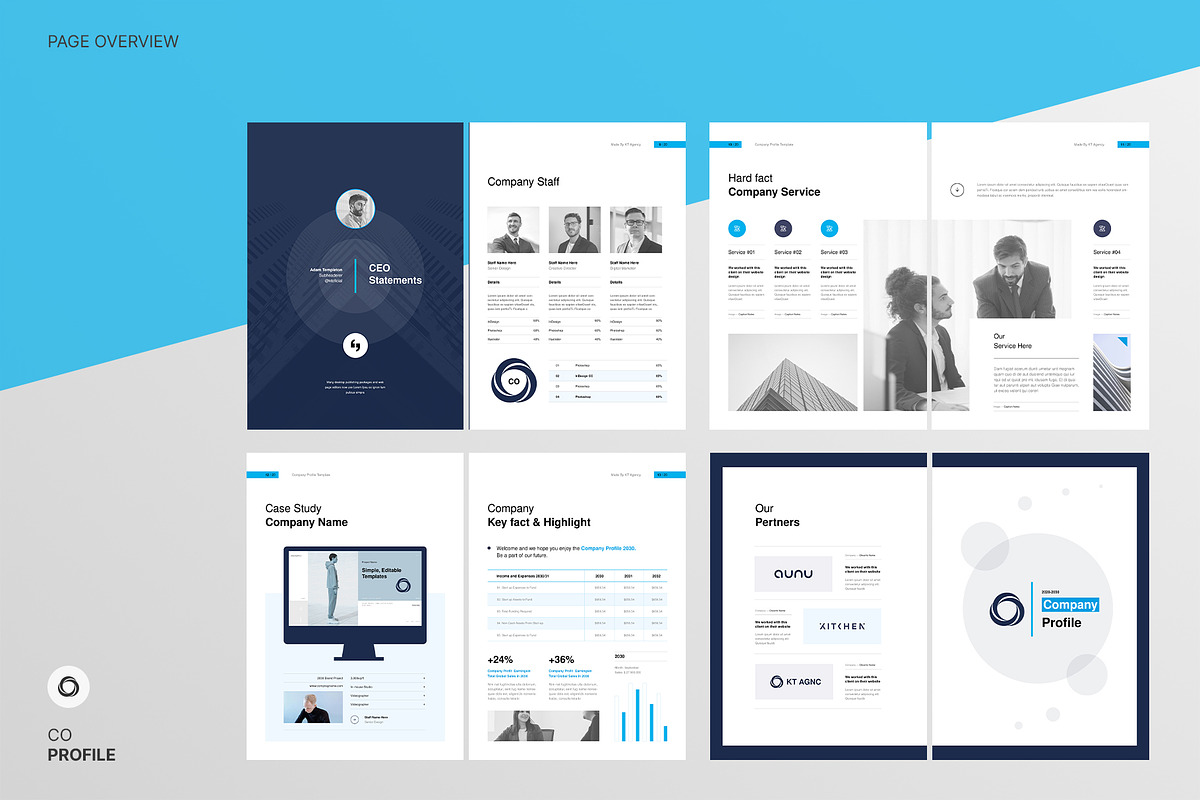 Company Profile | CANVA, a Brochure Template by KreateTribe (Photo 6 of 11)