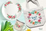 Watercolor Hibiscus Flowers, a Decorative Illustration by Graphobia (Thumbnail 9 of 9)