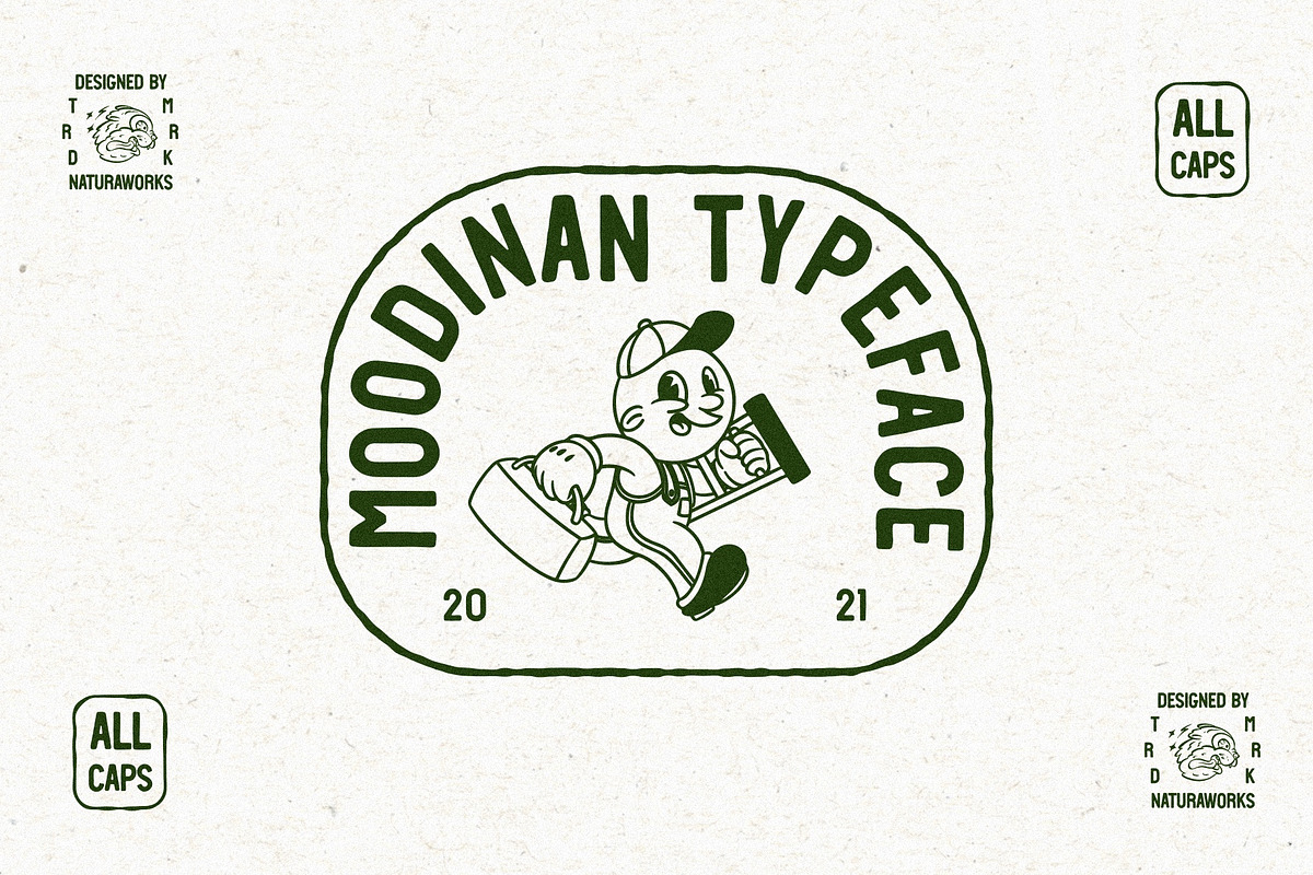 MOODINAN TYPEFACE, a Sans Serif Font by Naturaworks Creative (Photo 1 of 4)