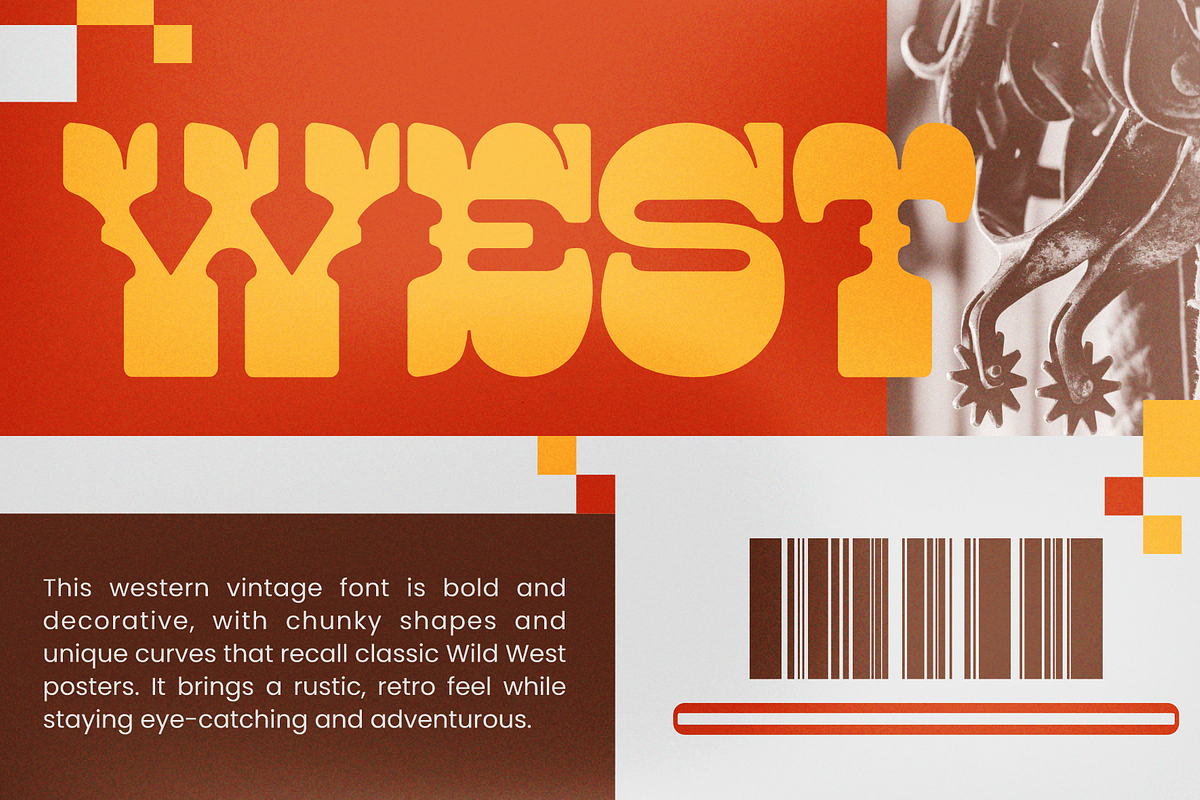Gaider - Western Vintage Typeface, a Serif Font by MaikoHatta (Photo 2 of 8)