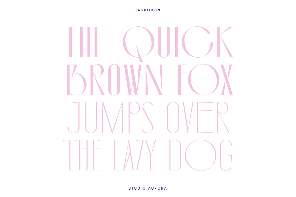 Tankobon – Angular Display Font, a Sans Serif Font by Studio Aurora (Photo 8 of 13)