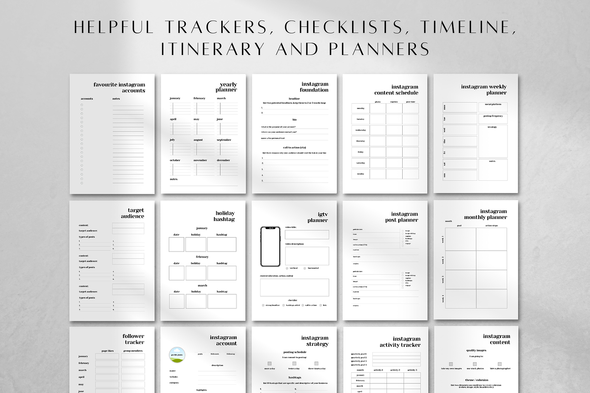 Digital Canva LinkedIn Planner, a Stationery Template by BRANDcontent (Photo 2 of 6)