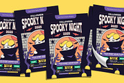 Retro Halloween Spooky Night Flyer, a Flyer Template by Tiptop Graphic (Thumbnail 4 of 5)