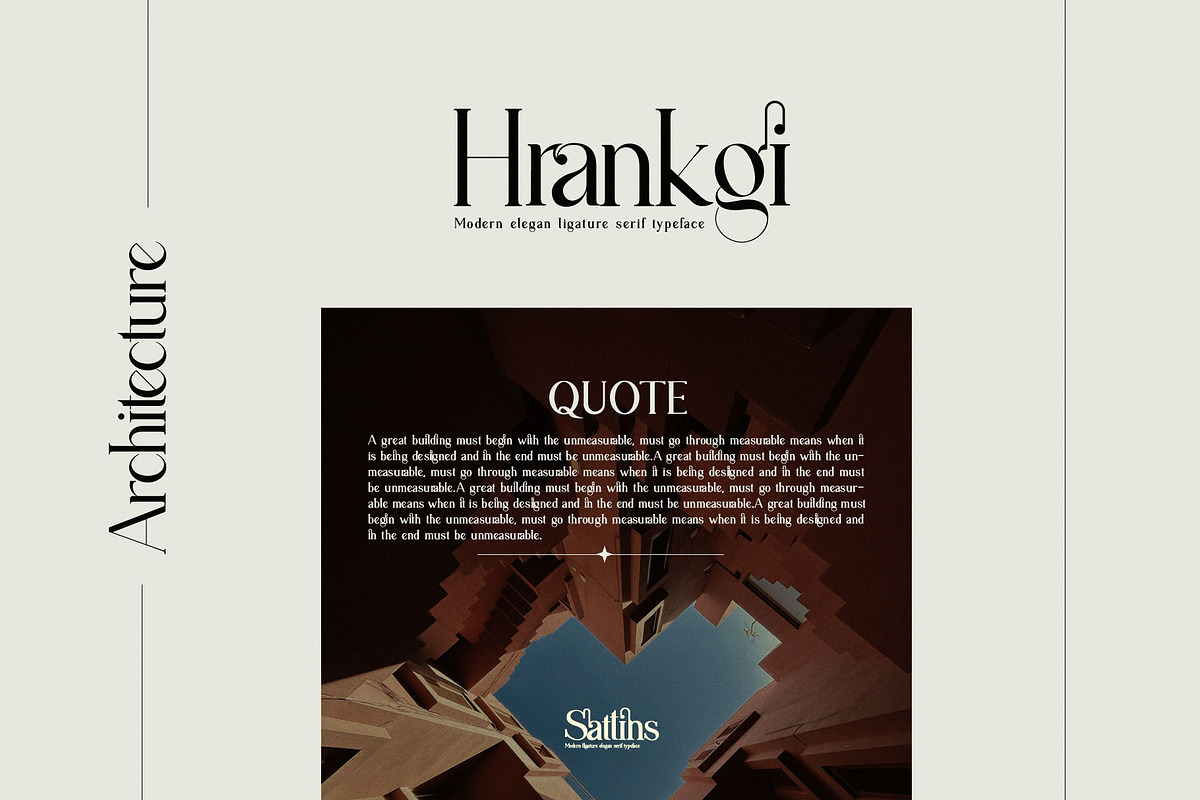 Sattins Ligature Serif Typeface, a Serif Font by Humaira_std (Photo 5 of 13)