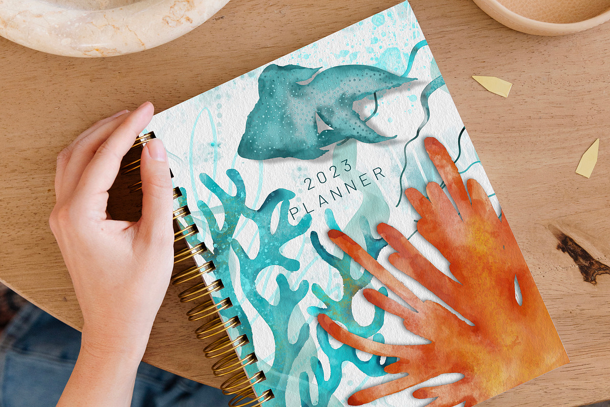 Underwater Sea World Watercolour, a Brushes & More by DeloresArt (Photo 11 of 13)