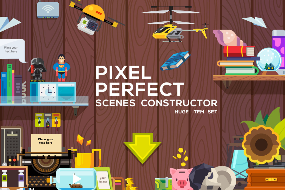 PIXEL PERFECT - scene constructor, a Product Mockup by Oleg Beresnev (Photo 1 of 4)