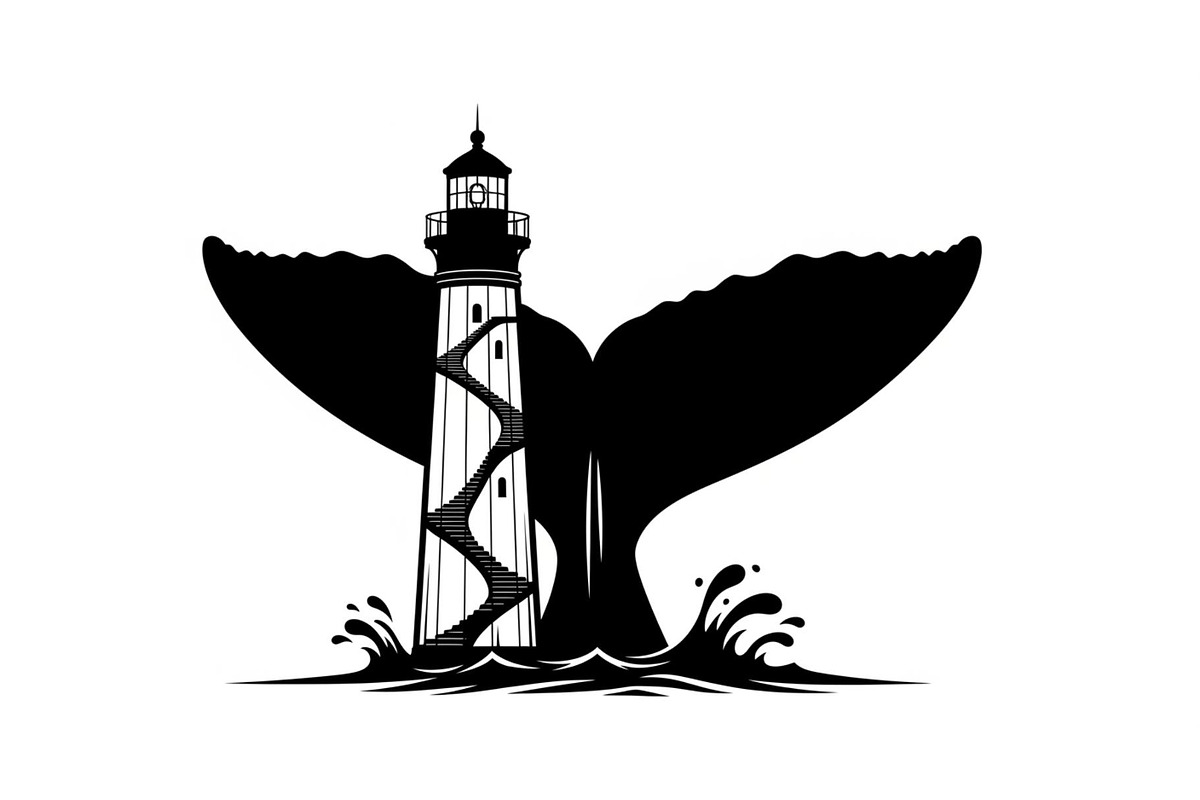 Whale Tail Lighthouse Bundle, an Object Illustration by yasushie (Photo 14 of 31)