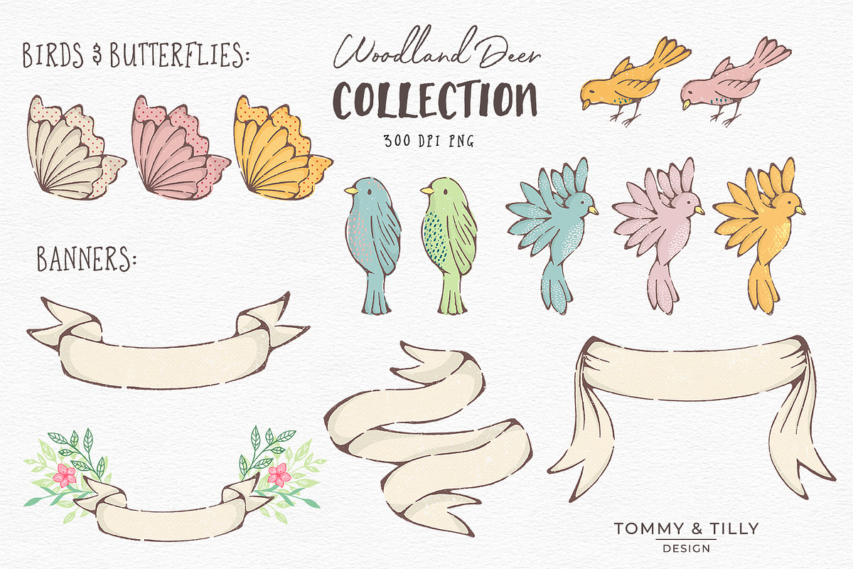 Woodland Deer Clipart, an Animal Illustration by Tommy & Tilly Design (Photo 6 of 6)